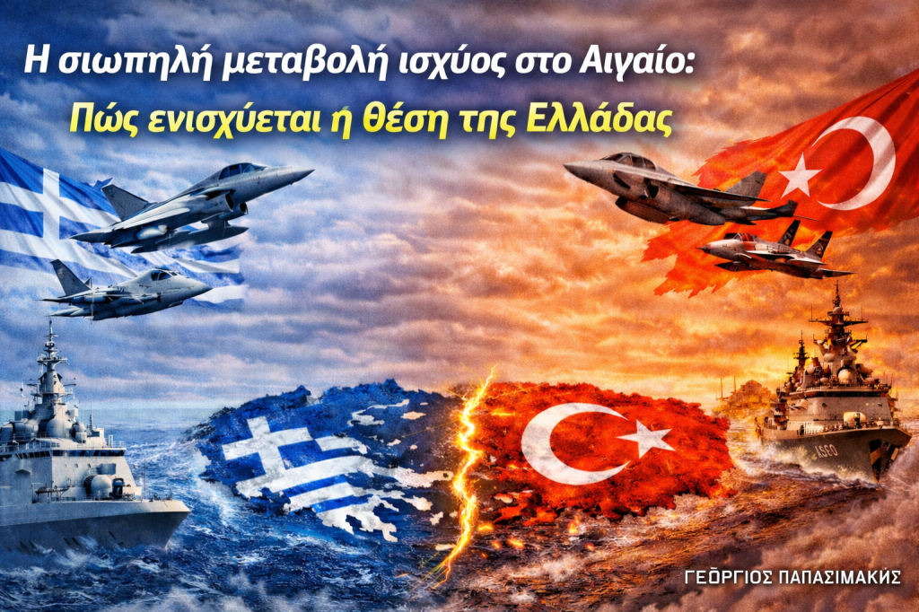 Η σιωπηλή μεταβολή ισχύος στο Αιγαίο – Ελλάδα και στρατηγική ισορροπία