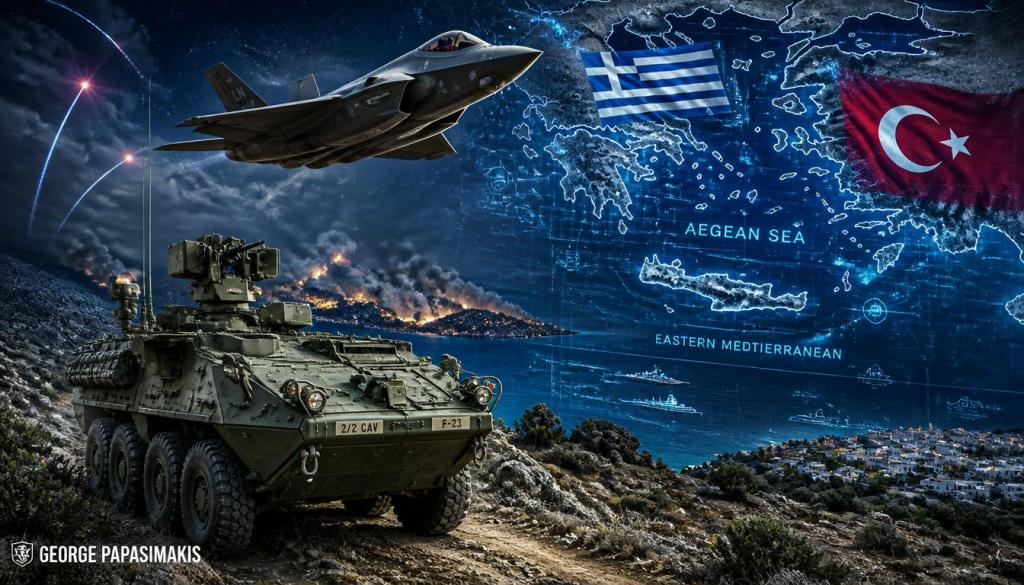 Τεθωρακισμένο Stryker, μαχητικό F-35 και drones σε φόντο γεωπολιτικής έντασης σε Αιγαίο και Ανατολική Μεσόγειο - ereunitiko.com